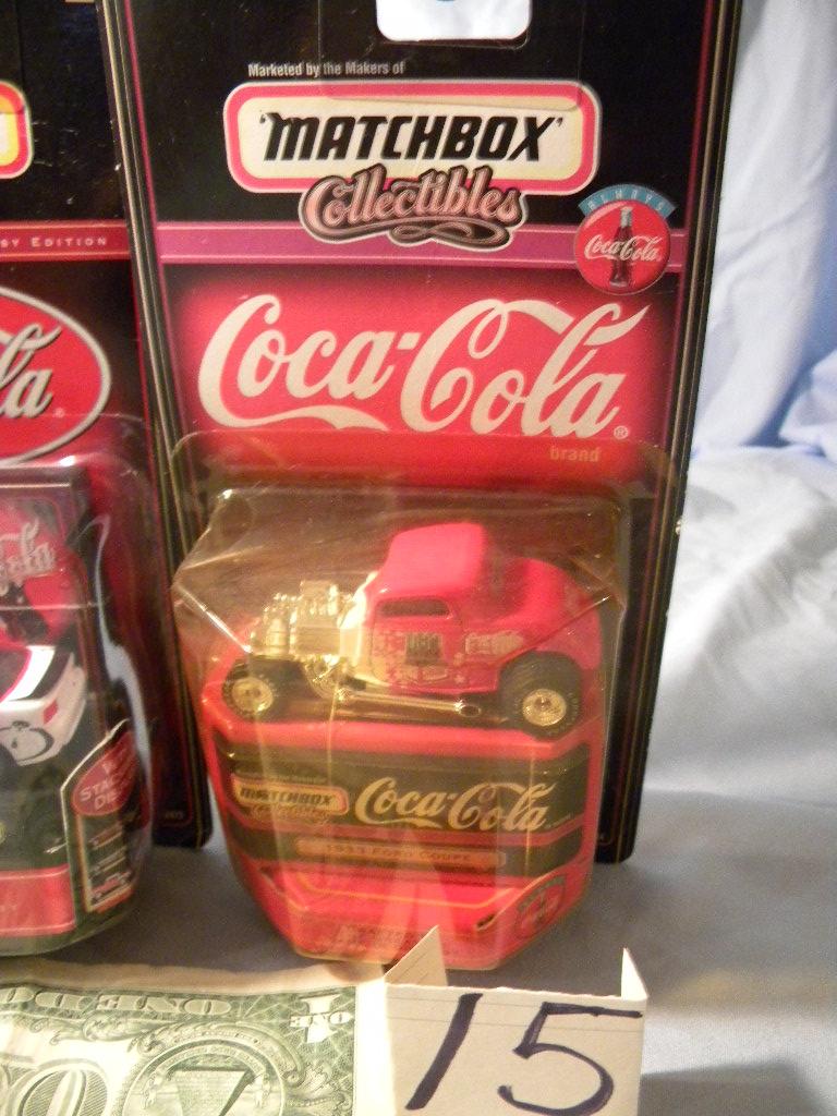 Coca Cola= 1944 Mustang Hard Top; 1932 Ford Coup.