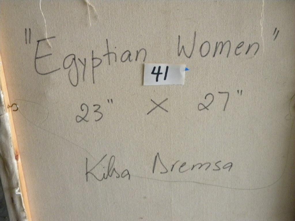 "Egyptian Women", 27 X 23".Acrylic on canvas