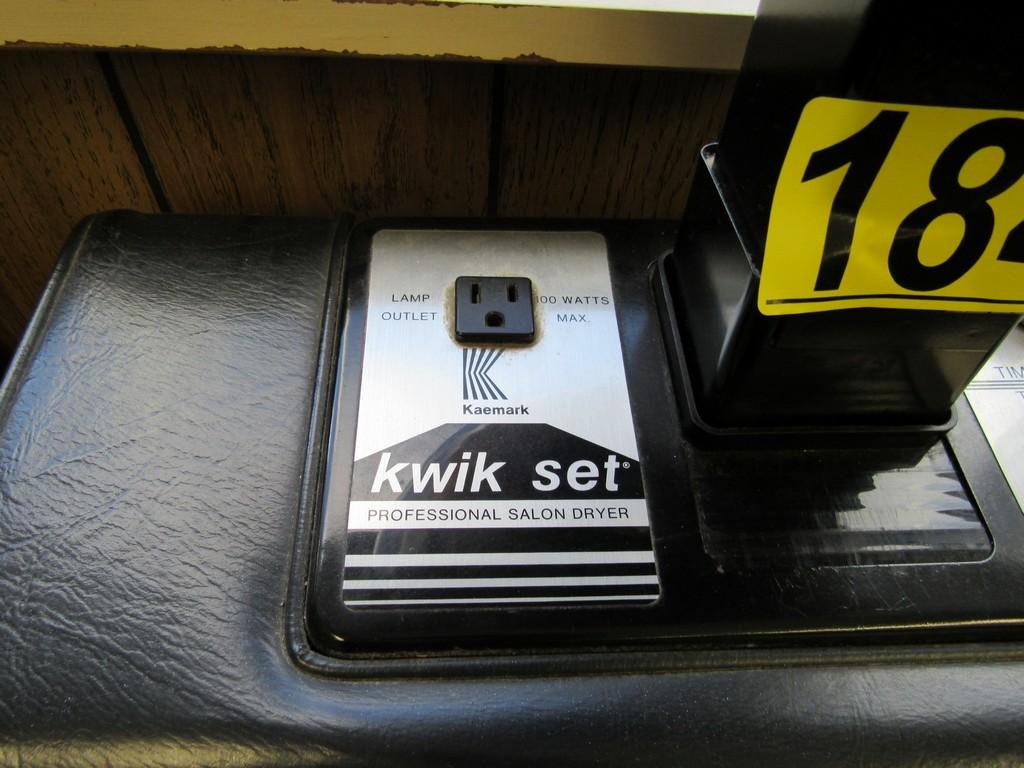 KWIK SET SALON HOOD DRYER/CHAIR UNIT