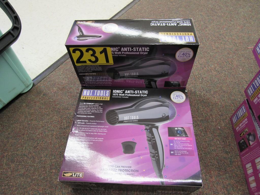2 HOT TOOLS PROFESSIONAL IONIC 1875 WATT DRYER