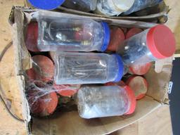 (3) boxes of jars containing bolts, screws, nails and auto parts)