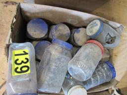 (3) boxes of jars containing bolts, screws, nails and auto parts)