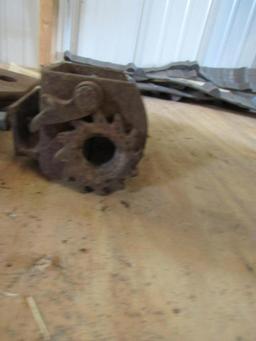 Bush hog blades and strap winch