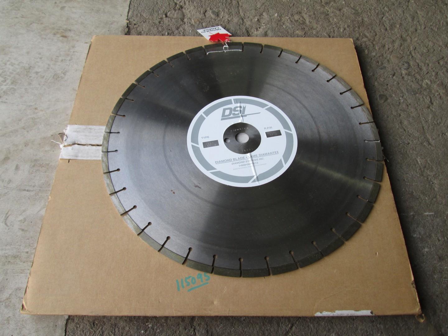 (1) 20" DSI Diamond Tip Blade