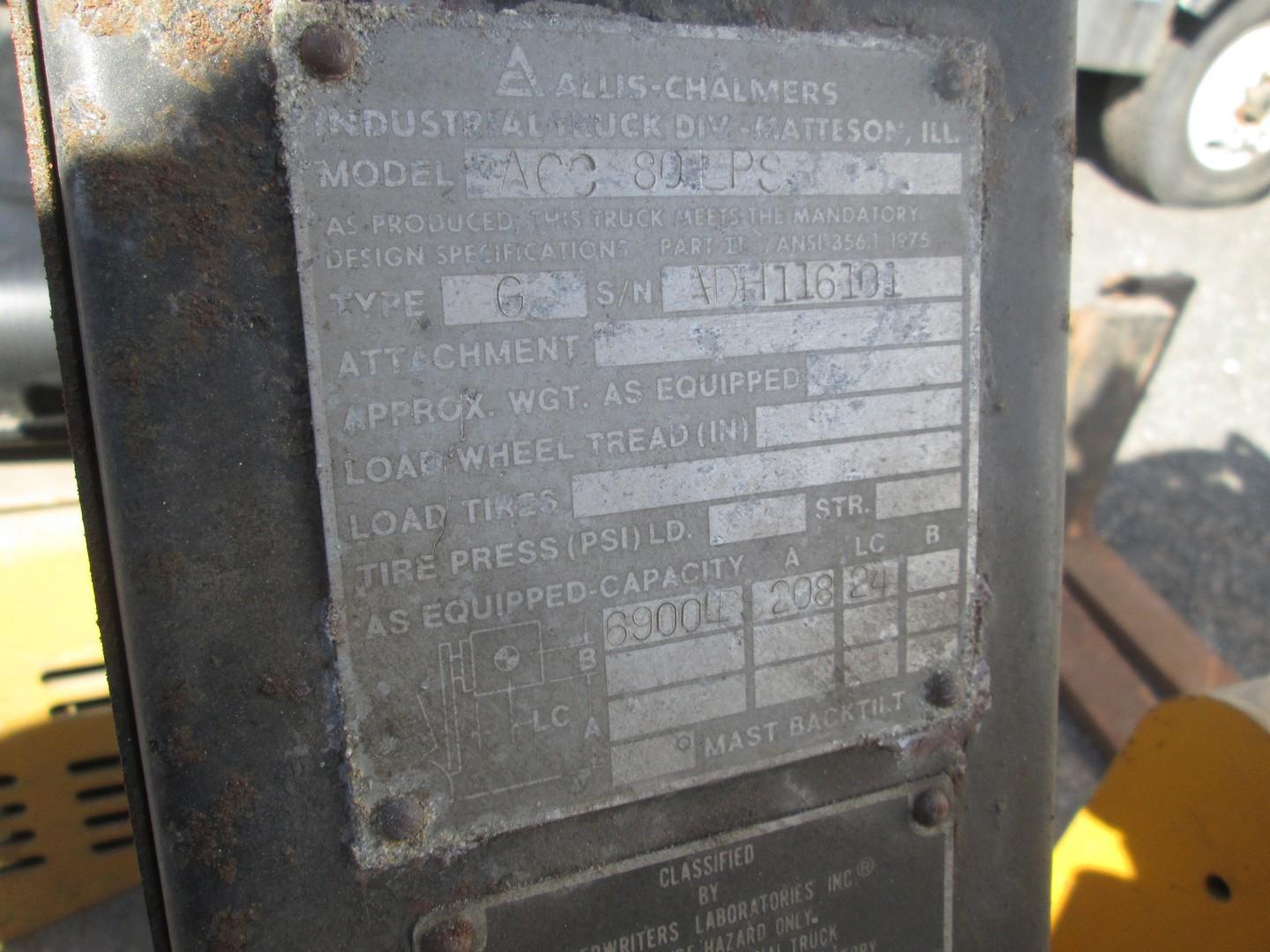 Allis Chalmers ACC 80LPS Forklift