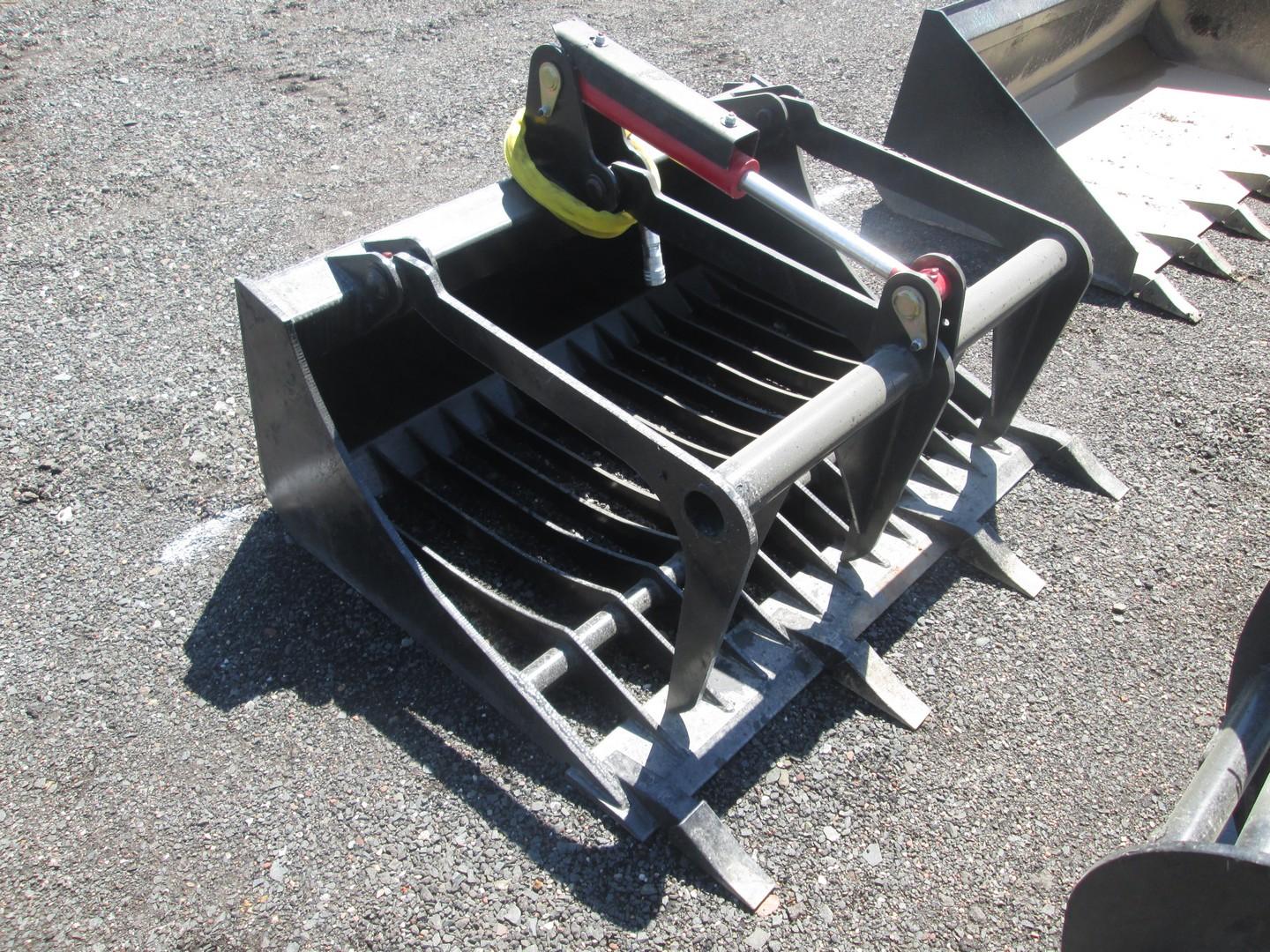 48" Rock Bucket Grapple With Teeth