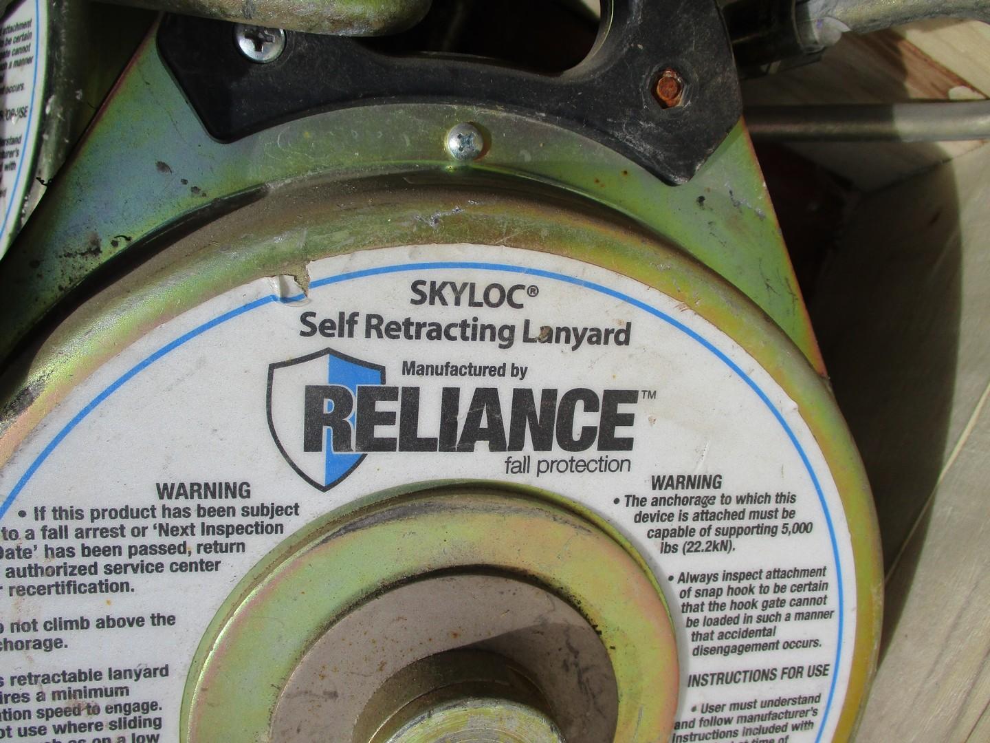 (6) Reliance Self Retracting Lanyards