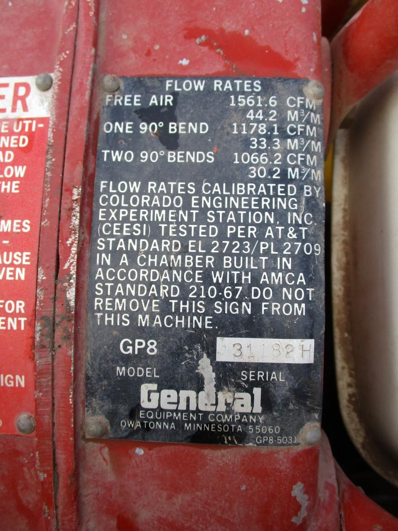 General GP8 Manhole Blower