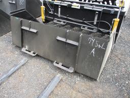 74" Snow/Mulch Bucket With BOCE