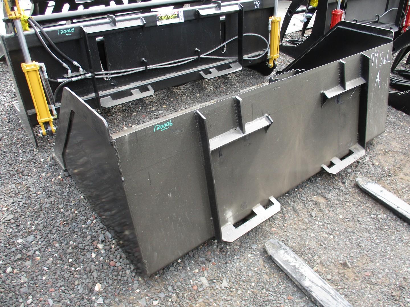 74" Snow/Mulch Bucket With BOCE