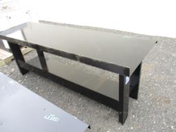 Metal Work Bench With Shelf