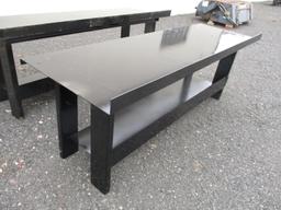 Metal Work Bench With Shelf