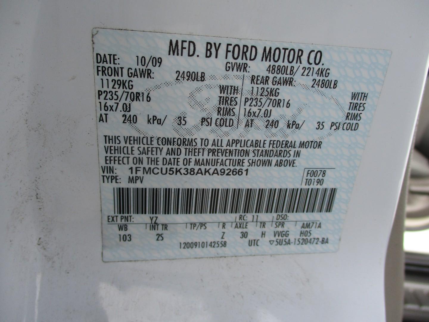 2010 Ford Escape Hybrid SUV