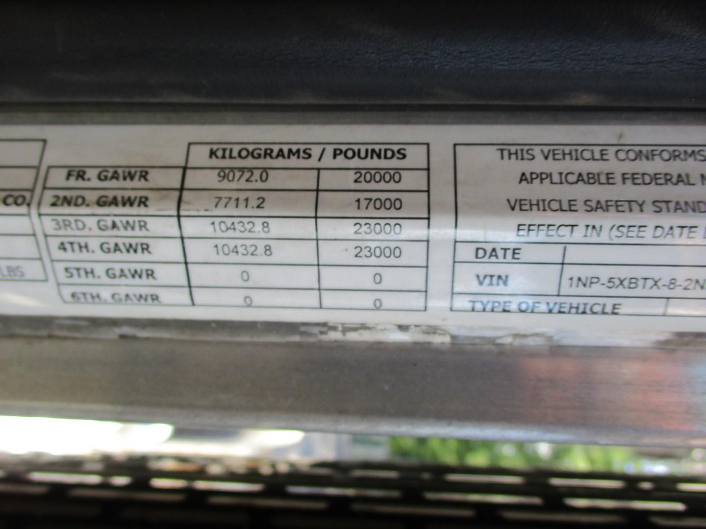 2002 Peterbilt 379EX Tri/A Dump Truck