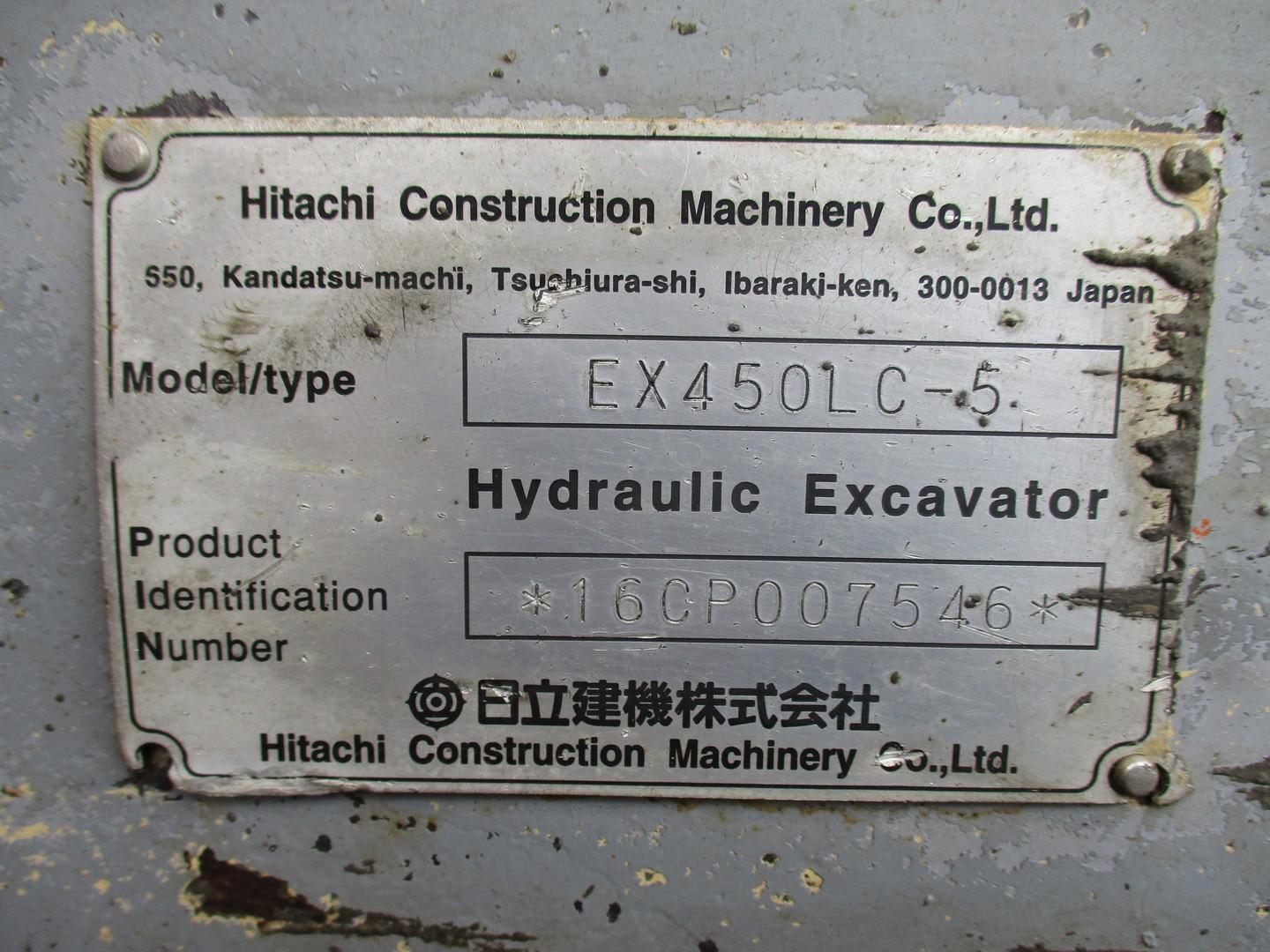 1998 Hitachi EX450LC-5 Hydraulic Excavator