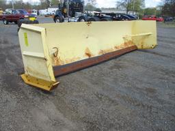 Pro-Tech 16' Snow Pusher With Rubber Edge