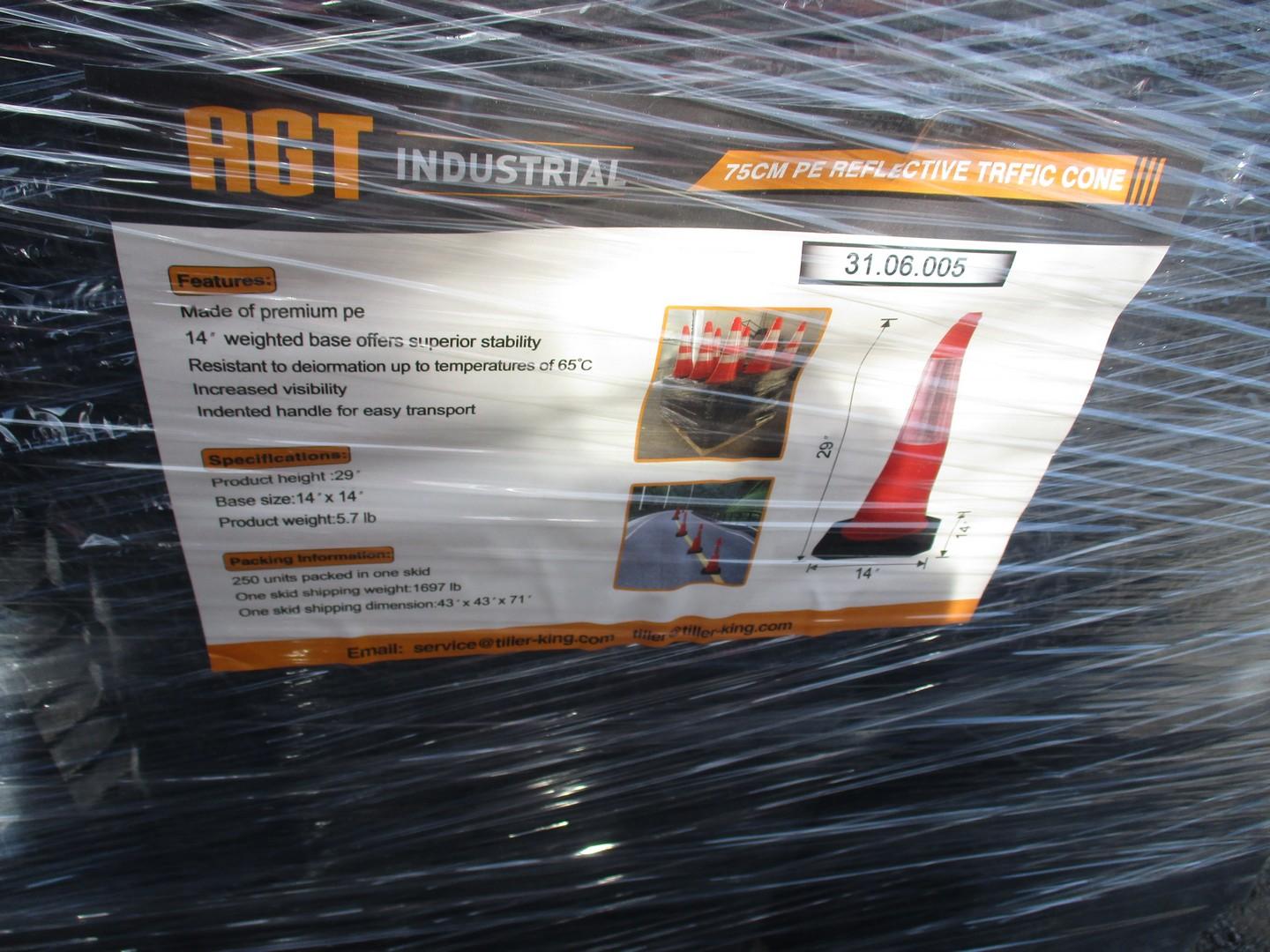 (250) 14" Reflective Traffic Cones