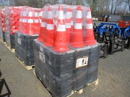 (250) 14" Reflective Traffic Cones