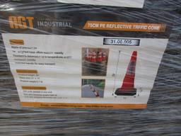 (250) 14" Reflective Traffic Cones