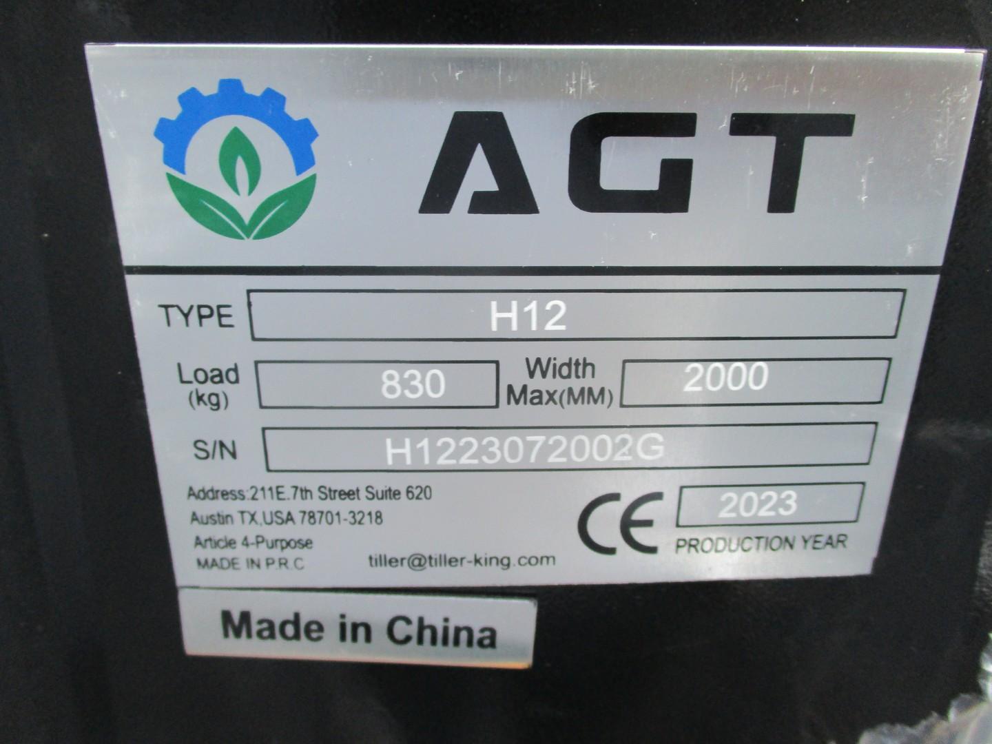 2023 AGT H12 Mini Excavator