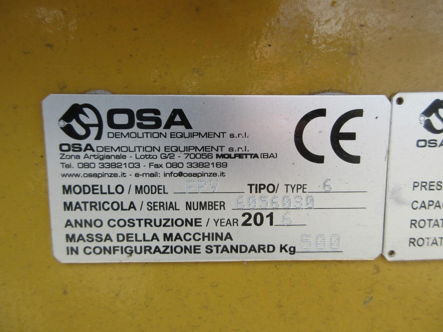 2016 OSA FPV Hydraulic Pulverizer