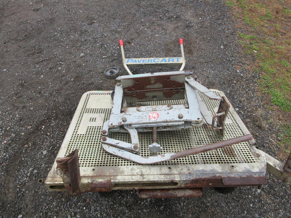 Probst Paver Cart, Concrete Block Splitter