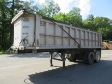 1987 Transglobal 26' T/A Aluminum Dump Trailer