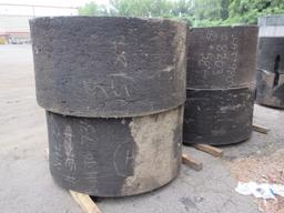 (4) SOLID WHEEL LOADER TIRES