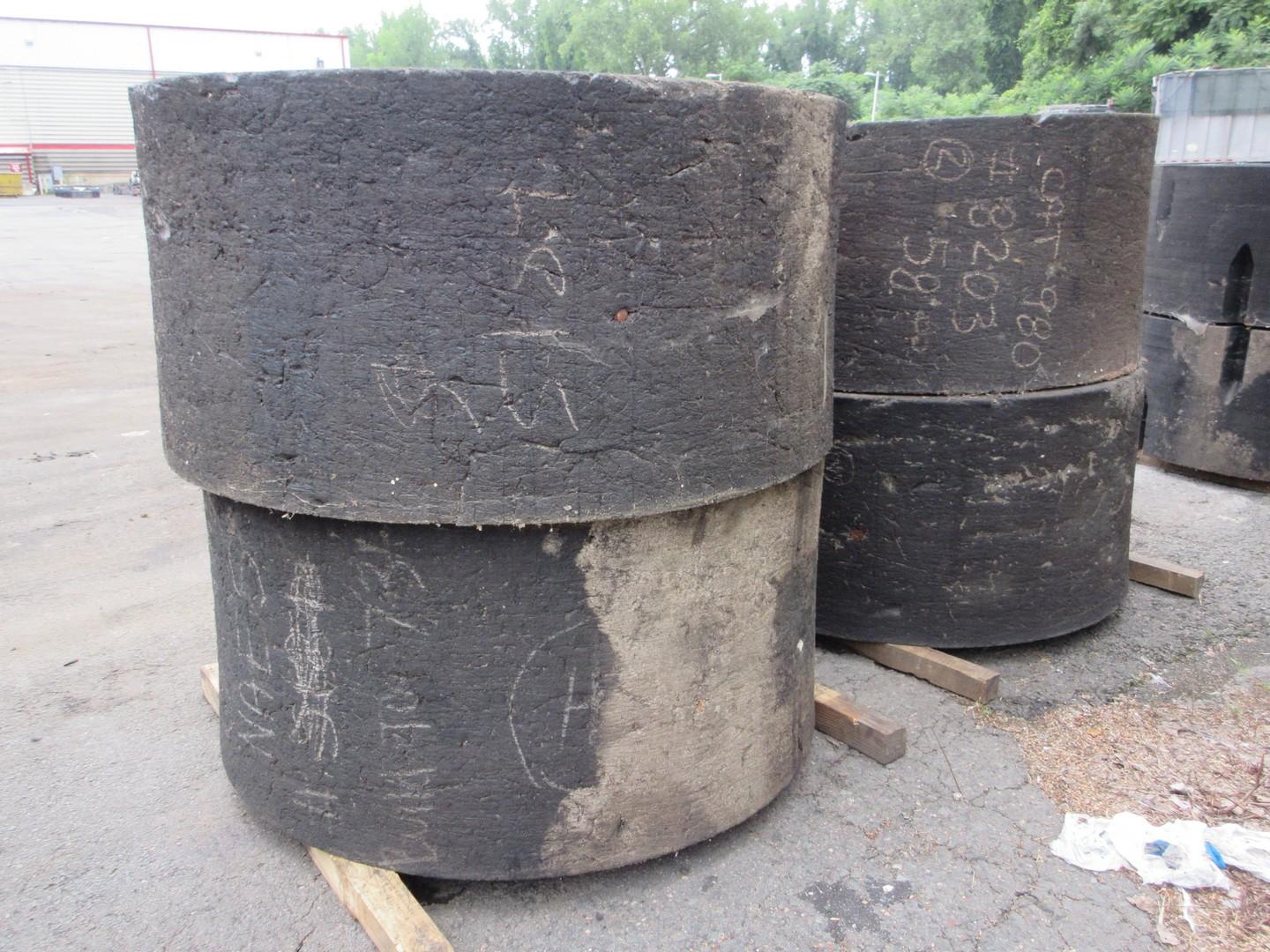 (4) SOLID WHEEL LOADER TIRES