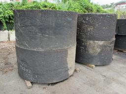 (4) SOLID WHEEL LOADER TIRES