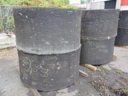 (4) SOLID WHEEL LOADER TIRES