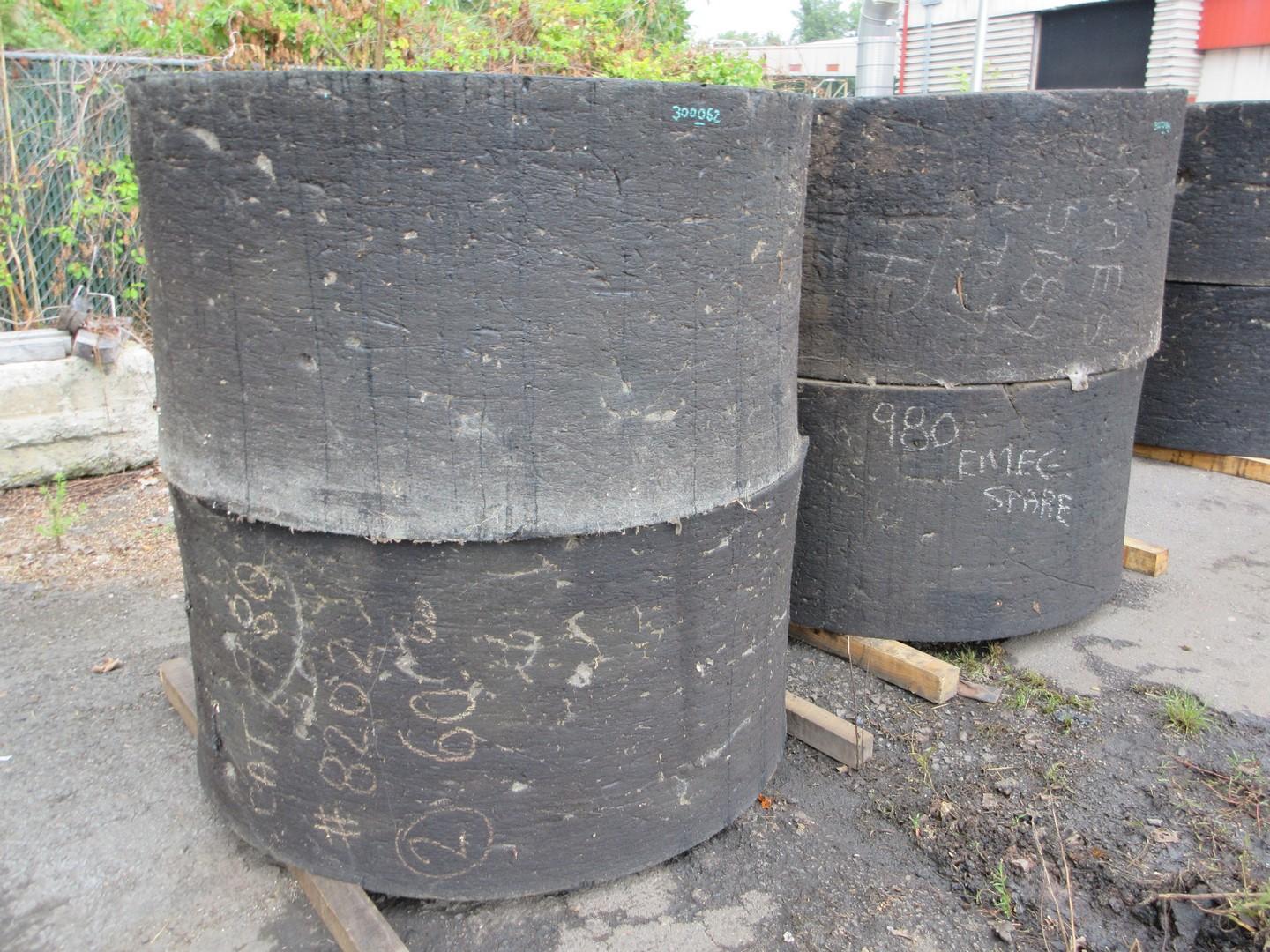 (4) SOLID WHEEL LOADER TIRES