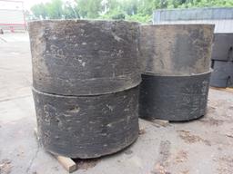 (4) SOLID WHEEL LOADER TIRES