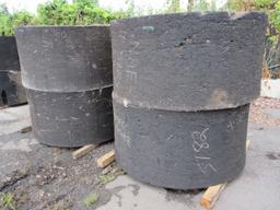 (4) SOLID WHEEL LOADER TIRES