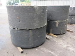(4) SOLID WHEEL LOADER TIRES