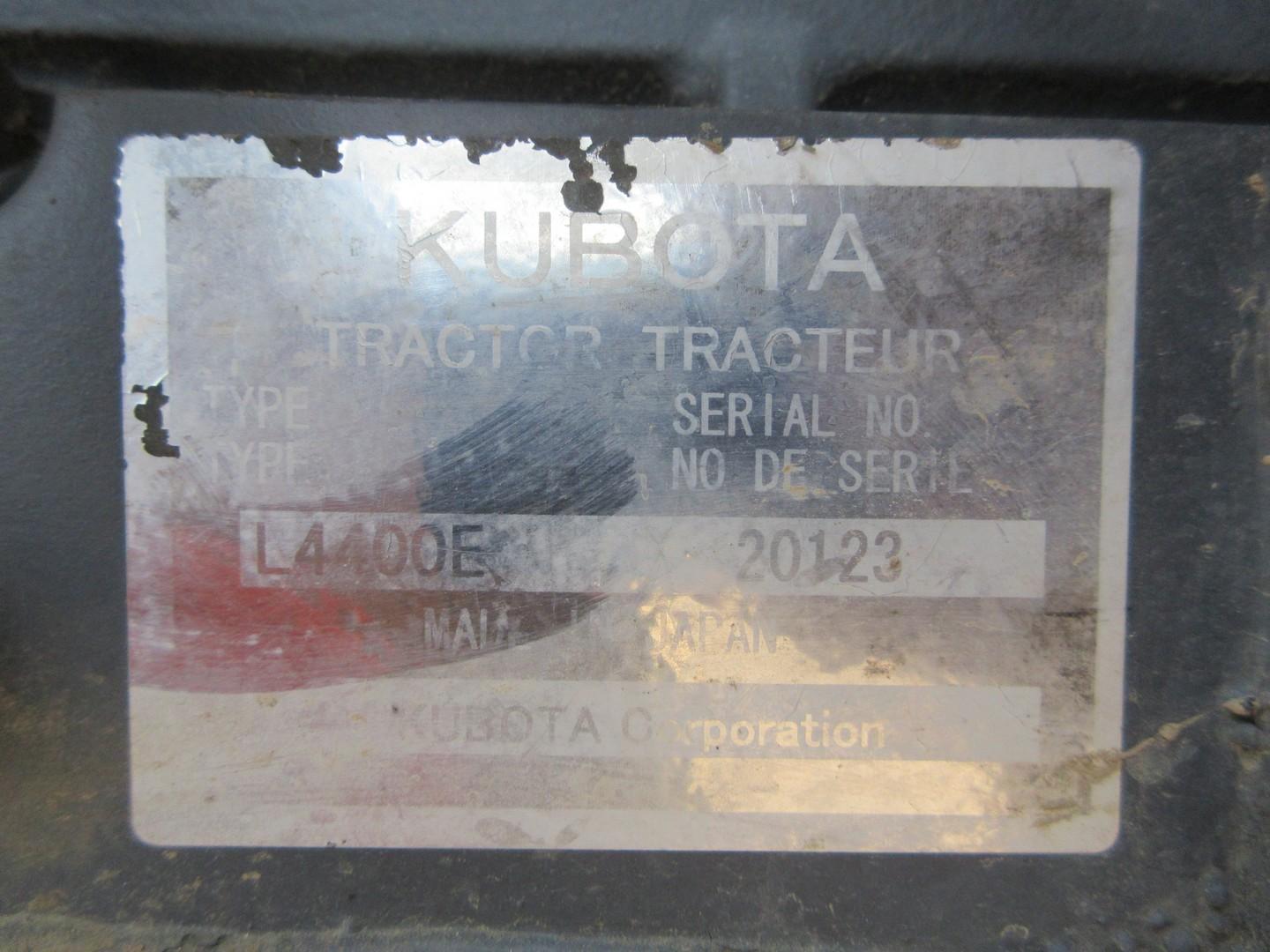 KUBOTA L4400E TRACTOR