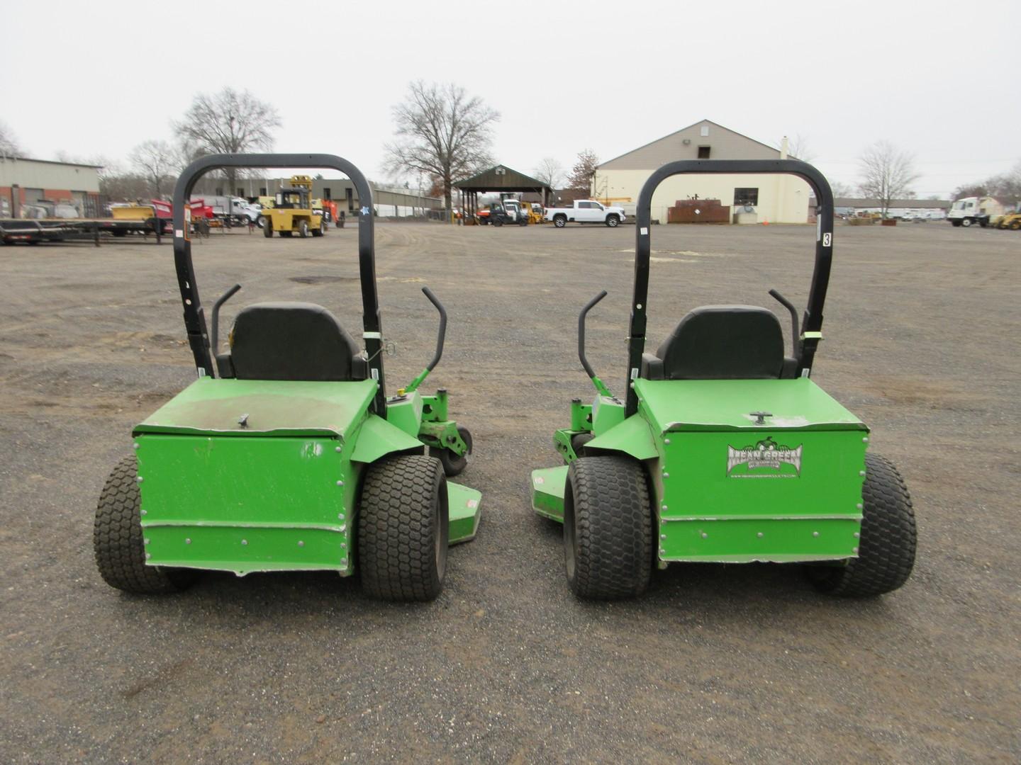 (2) MEAN GREEN CXR ZERO TURN MOWERS