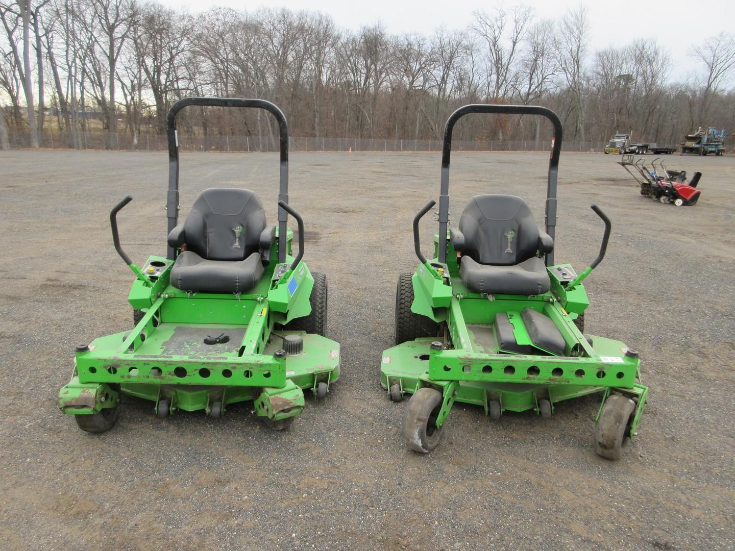 (2) MEAN GREEN CXR ZERO TURN MOWERS