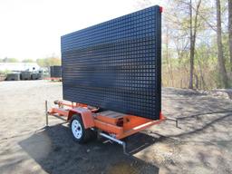 2012 AMERICAN SIGNAL TOW BEHIND MESSAGE BOARD
