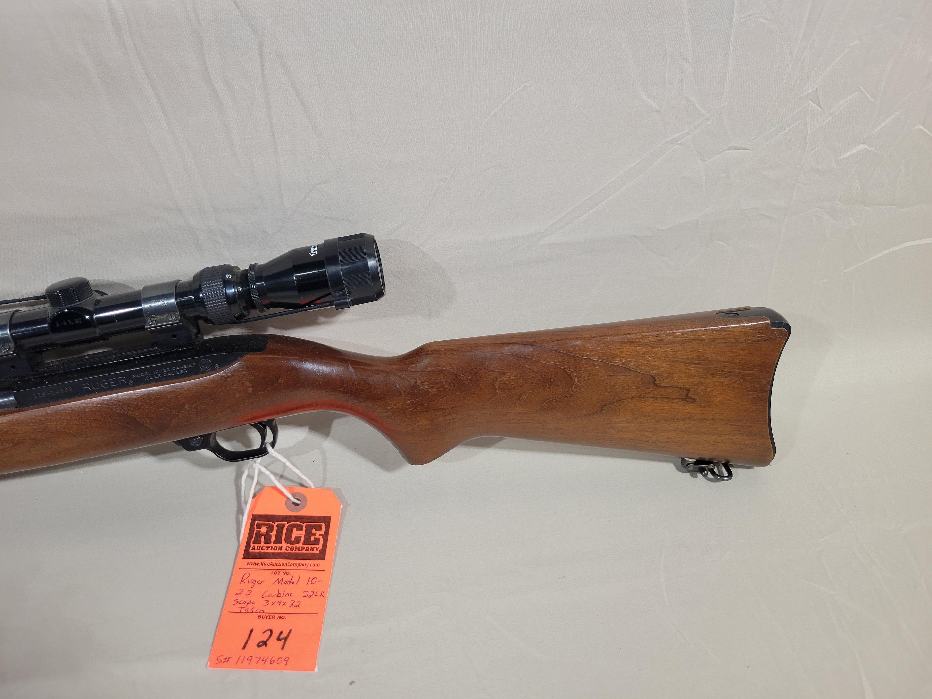 Ruger Model 10-22 Carbine 22LR w/ Scope