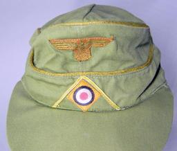 WWII Army Afrika Korps General M-43 Cap