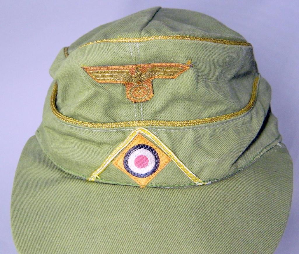 WWII Army Afrika Korps General M-43 Cap