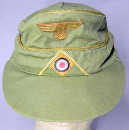 WWII Army Afrika Korps General M-43 Cap