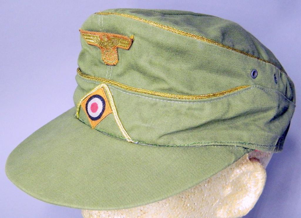 WWII Army Afrika Korps General M-43 Cap