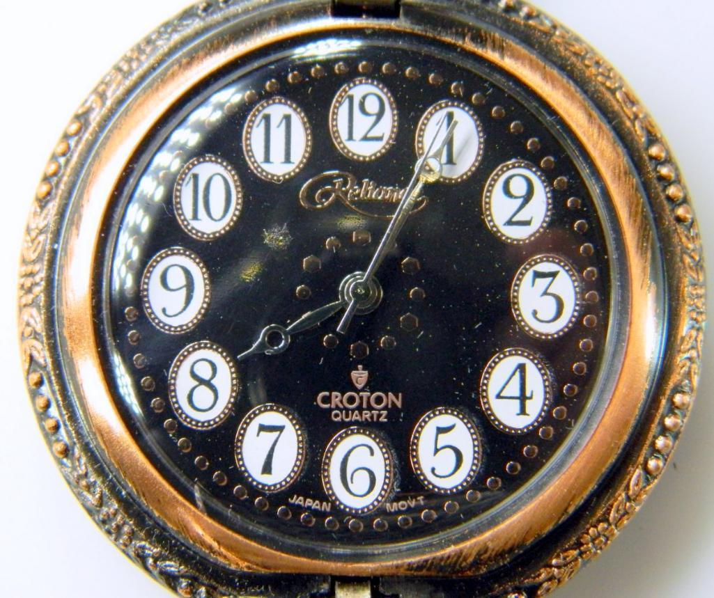 Collection of Twelve (12) Reliance by Croton Pocket Watches and Display Case