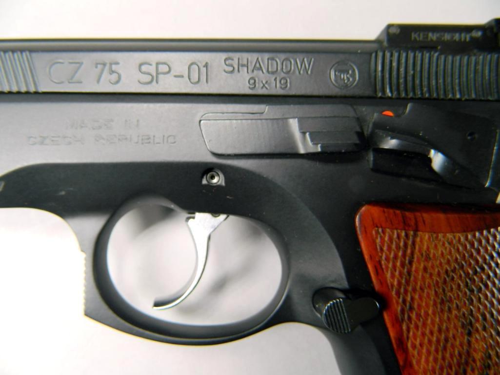 CZ Custom Model CZ 75 SP-01 Shadow 9x19mm Caliber Semi-auto Pistol New in Box