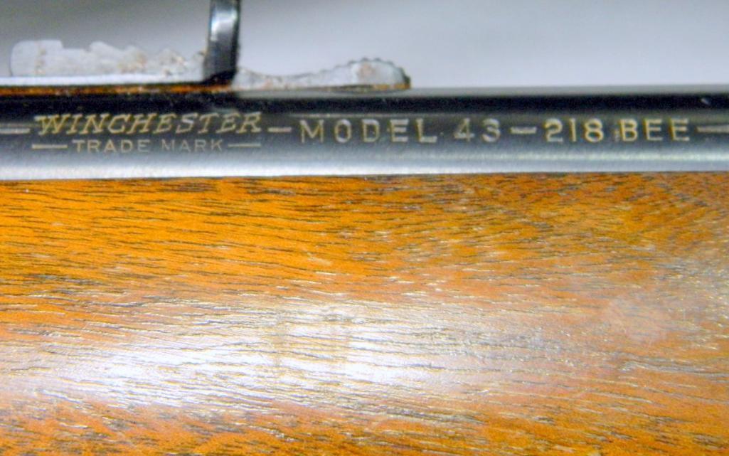 Winchester Model 43 .218 BEE Bolt Rifle