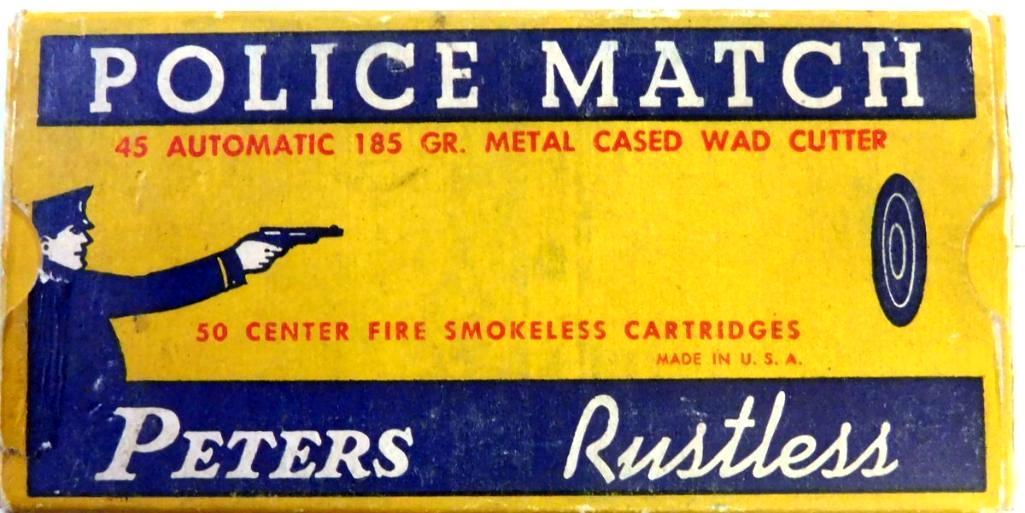 Peters Police Match .45 ACP Box of Ammo, Full Box