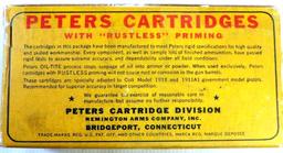 Peters Police Match .45 ACP Box of Ammo, Full Box