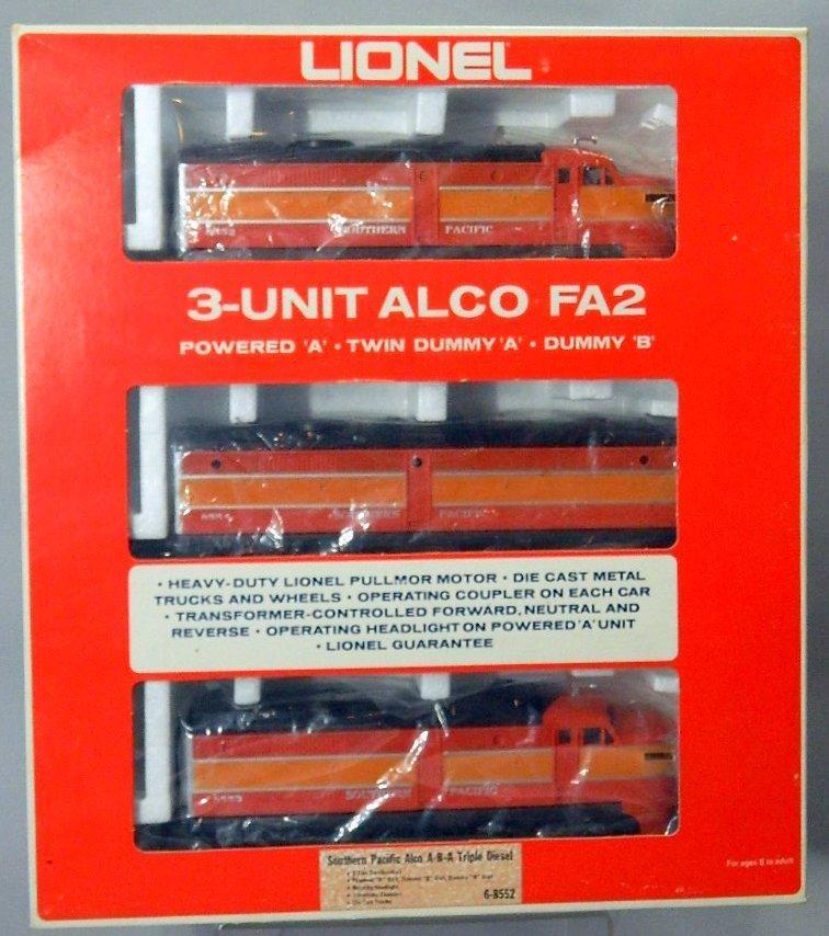 Lionel 3-Unit ALCO FA-2 Southern Pacific Triple Diesel Set